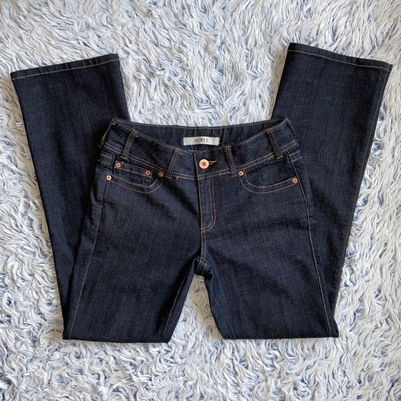 Mix It Dark Blue Boot Cut Jeans Size 6 - Picture 1 of 12
